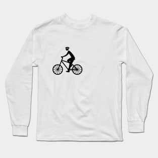 Cyclist on walk. Long Sleeve T-Shirt